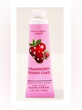 Bath & Body Works Strawberry Pound Cake Shea Butter Hand Cream (1 oz / 29 mL)